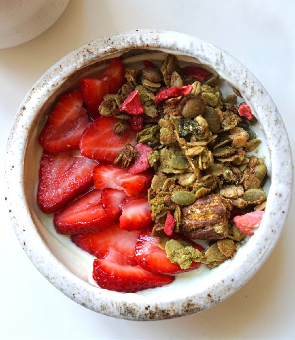 strawberry matcha